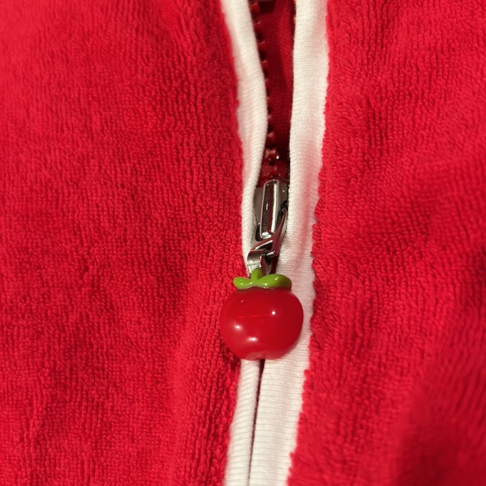 NWT Gymboree Candy Apple Red Piped Terry Zippered Jacket 2004 Size 3 - Picture 11 of 15